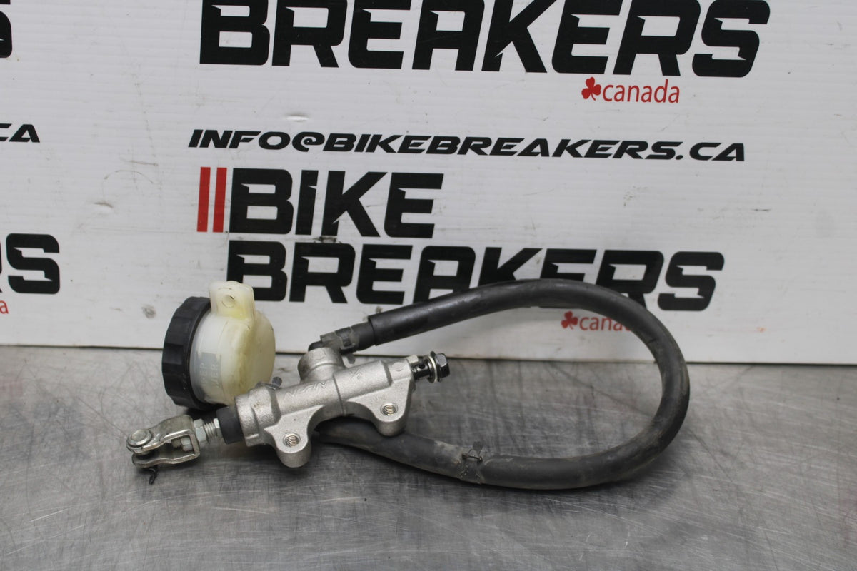 08 KAWASAKI NINJA 650 EX650 REAR BACK BRAKE MASTER CYLINDER W RESERVOIR BB797