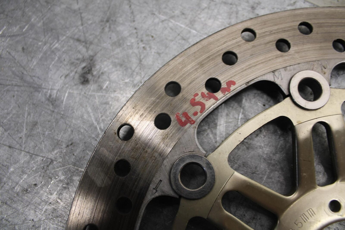 1999 Honda Super Hawk 1000 VTR1000F FRONT BRAKE DISC ROTOR BB51
