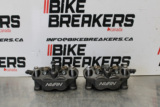 21-23 KAWASAKI NINJA ZX6R RIGHT LEFT FRONT BRAKE CALIPER SET PAIR CALIPERS BB179