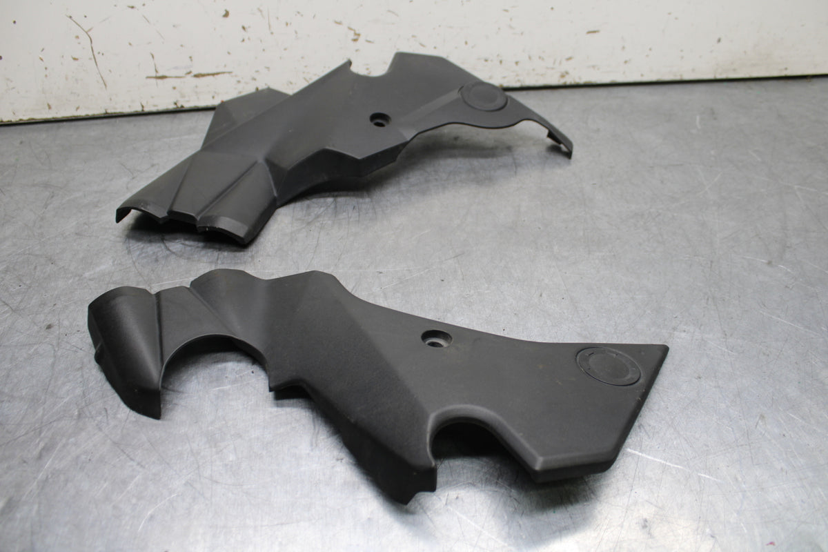 12-17 KAWASAKI ER-6N Z650 RIGHT LEFT FRAME MID SIDE COVERS COWLS TRIM BB709