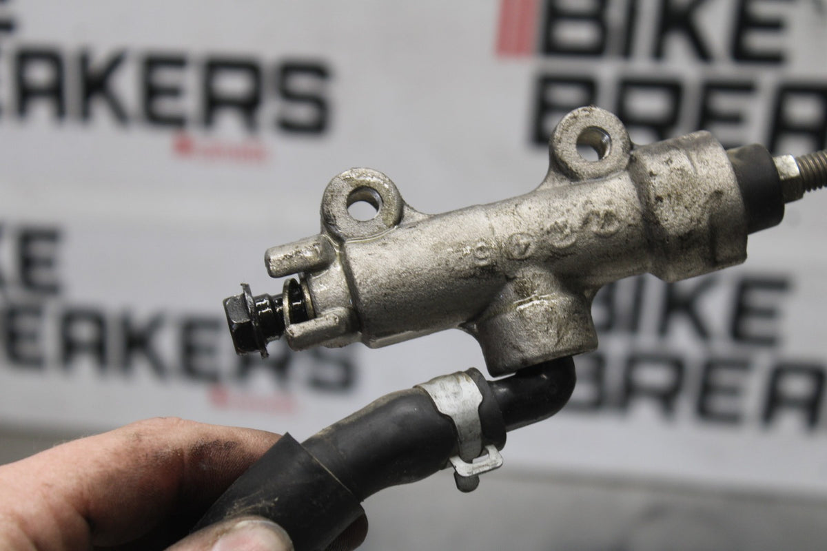 08-09 KAWASAKI NINJA ZX14R REAR BACK BRAKE MASTER CYLINDER W RESERVOIR BB932