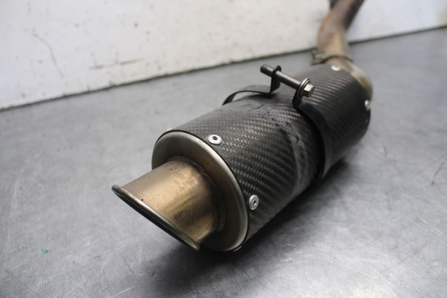 09-12 KAWASAKI NINJA ZX6R EXHAUST PIPE MUFFLER SLIP ON CAN SILENCER BB698