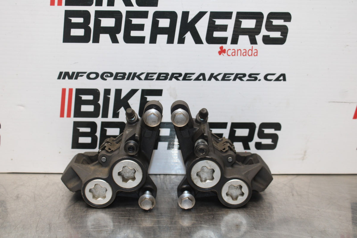 14-17 YAMAHA FZ07 RIGHT LEFT FRONT BRAKE CALIPER SET PAIR CALIPERS BB766