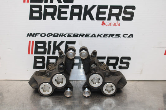 14-17 YAMAHA FZ07 RIGHT LEFT FRONT BRAKE CALIPER SET PAIR CALIPERS BB766