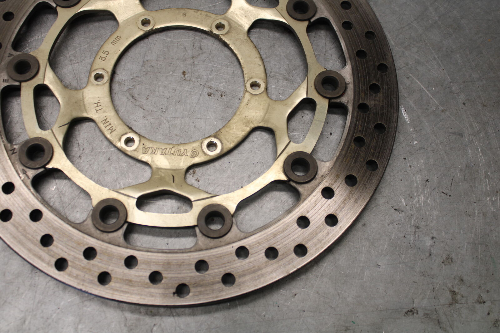 05-06 HONDA CBR600RR FRONT LEFT RIGHT BRAKE ROTORS DISCS 45120-MEE-D01  BB689
