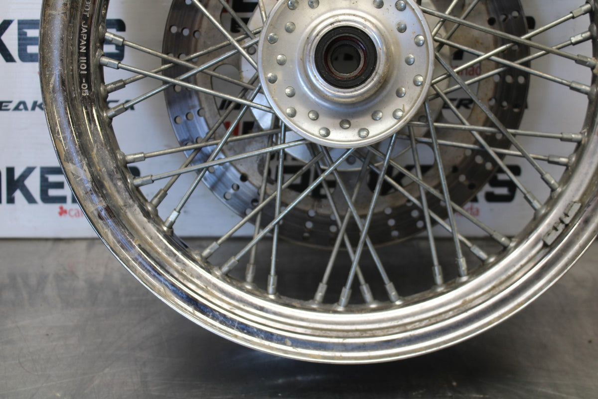 02 KAWASAKI VULCAN 800 VN800B CLASSIC FRONT WHEEL FRONT RIM BB862