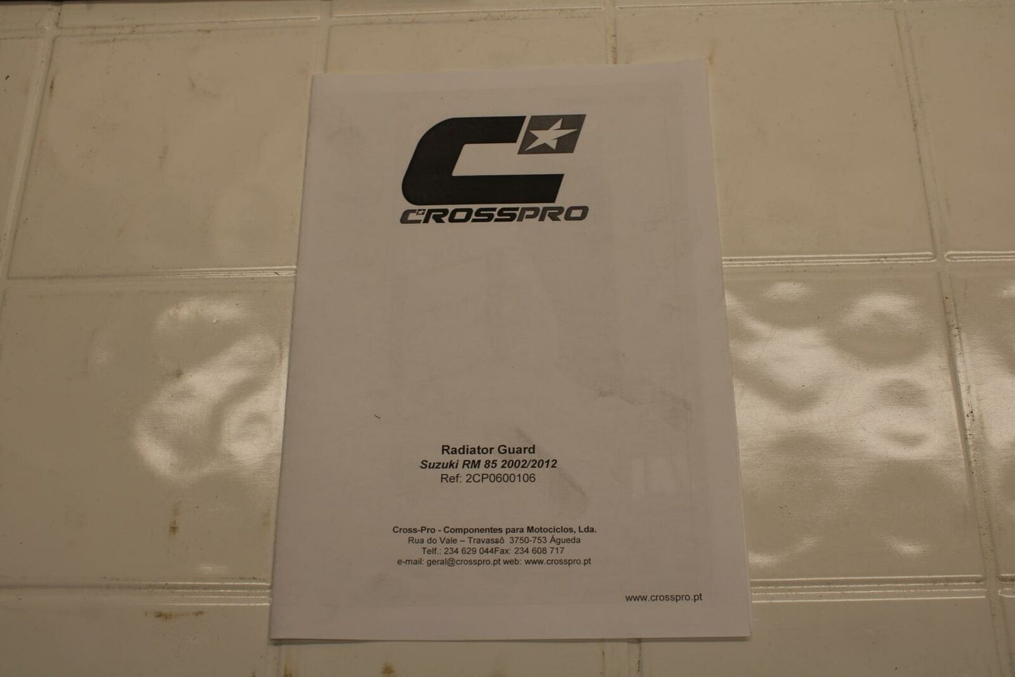 02-12 SUZUKI RM85 CROSSPRO RADIATOR GUARD SHIELD