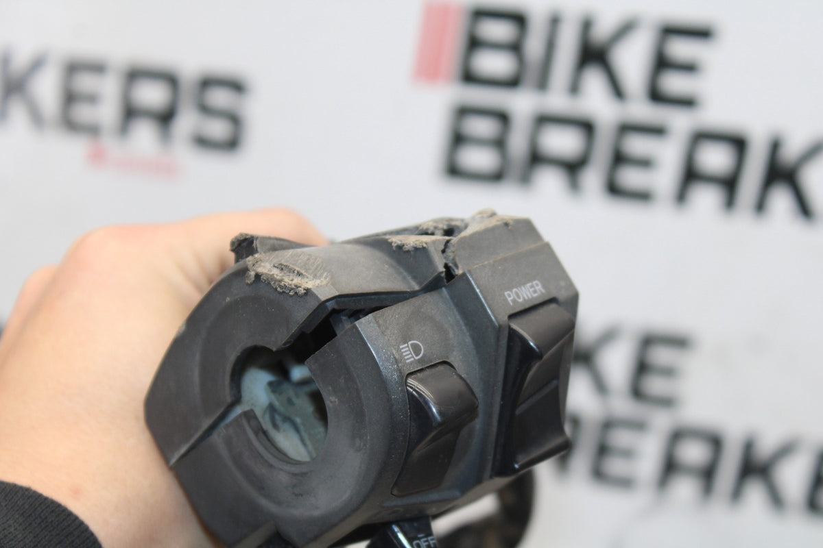 13-18 KAWASAKI NINJA ZX6R LEFT CLIP ON HANDLE HORN SIGNALS SWITCH SWITCHES BB908