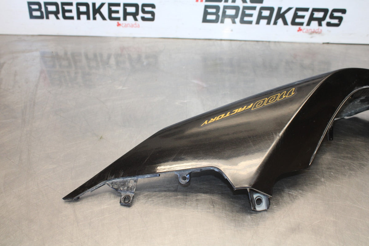 24 APRILIA TUONO V4 1100 FACTORY ABS LEFT REAR TAIL FAIRING COWL SHROUD BB887
