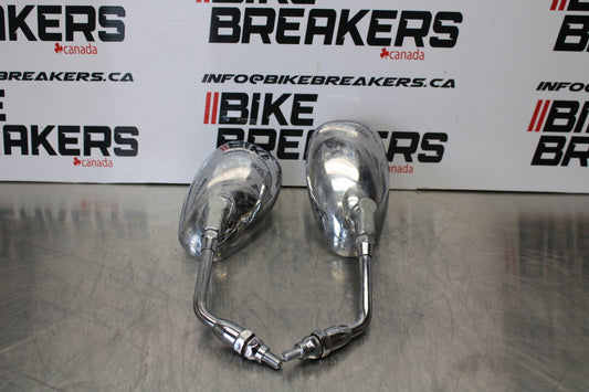 08 MOTO GUZZI BREVA 750 REAR VIEW MIRROR SET PAIR MIRRORS BB154