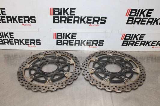 13-18 KAWASAKI NINJA ZX6R FRONT LEFT RIGHT BRAKE ROTORS DISCS BB915