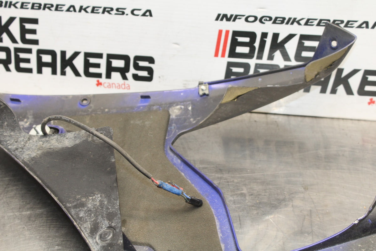 05 YAMAHA YZF R6 RIGHT LOWER MID UPPER SIDE FAIRING COWL BB858