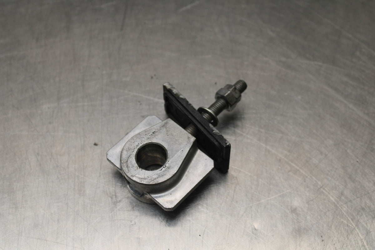18-26 KAWASAKI Z400 SWINGARM CHAIN TENSIONER ADJUSTMENT BRACKETS  BB852