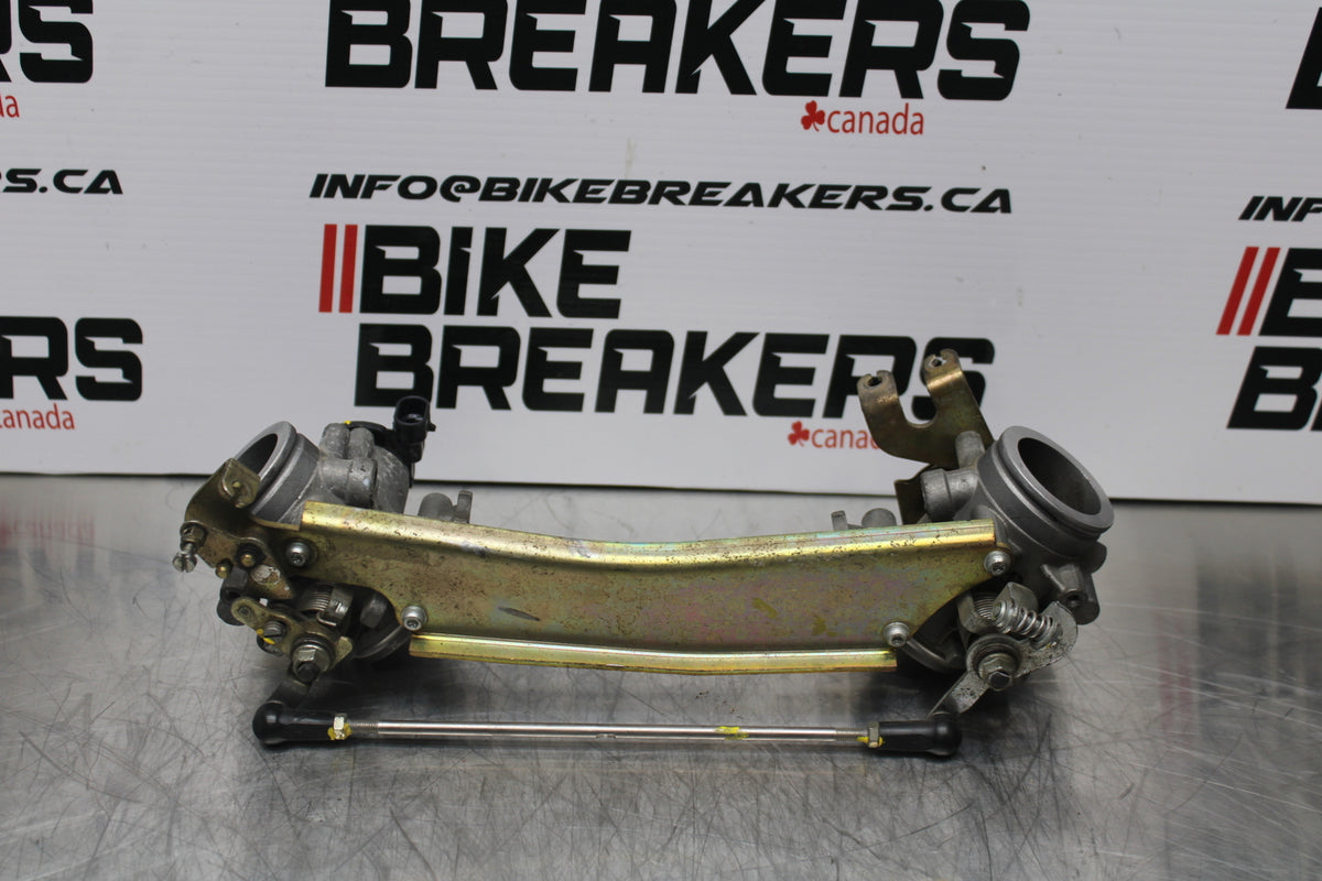 08 MOTO GUZZI BREVA 750 THROTTLE BODIES BB154