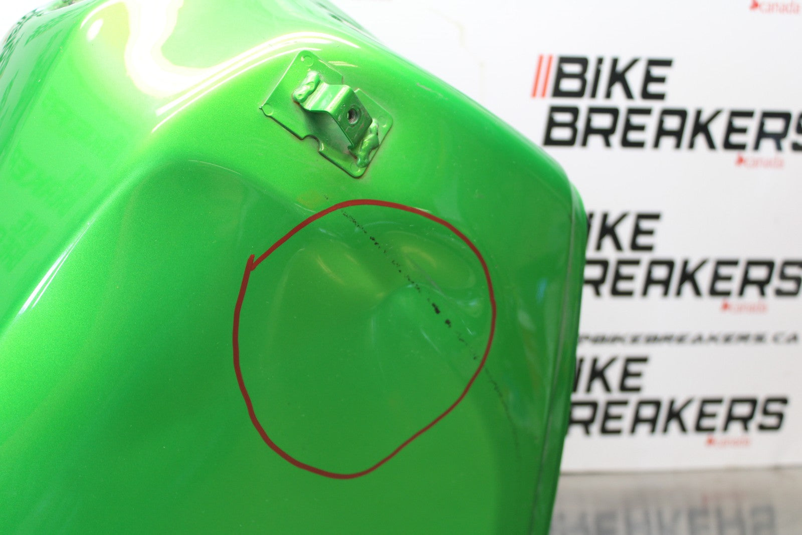 08-18 KAWASAKI KLR650 GAS TANK FUEL CELL PETROL RESERVOIR BB183