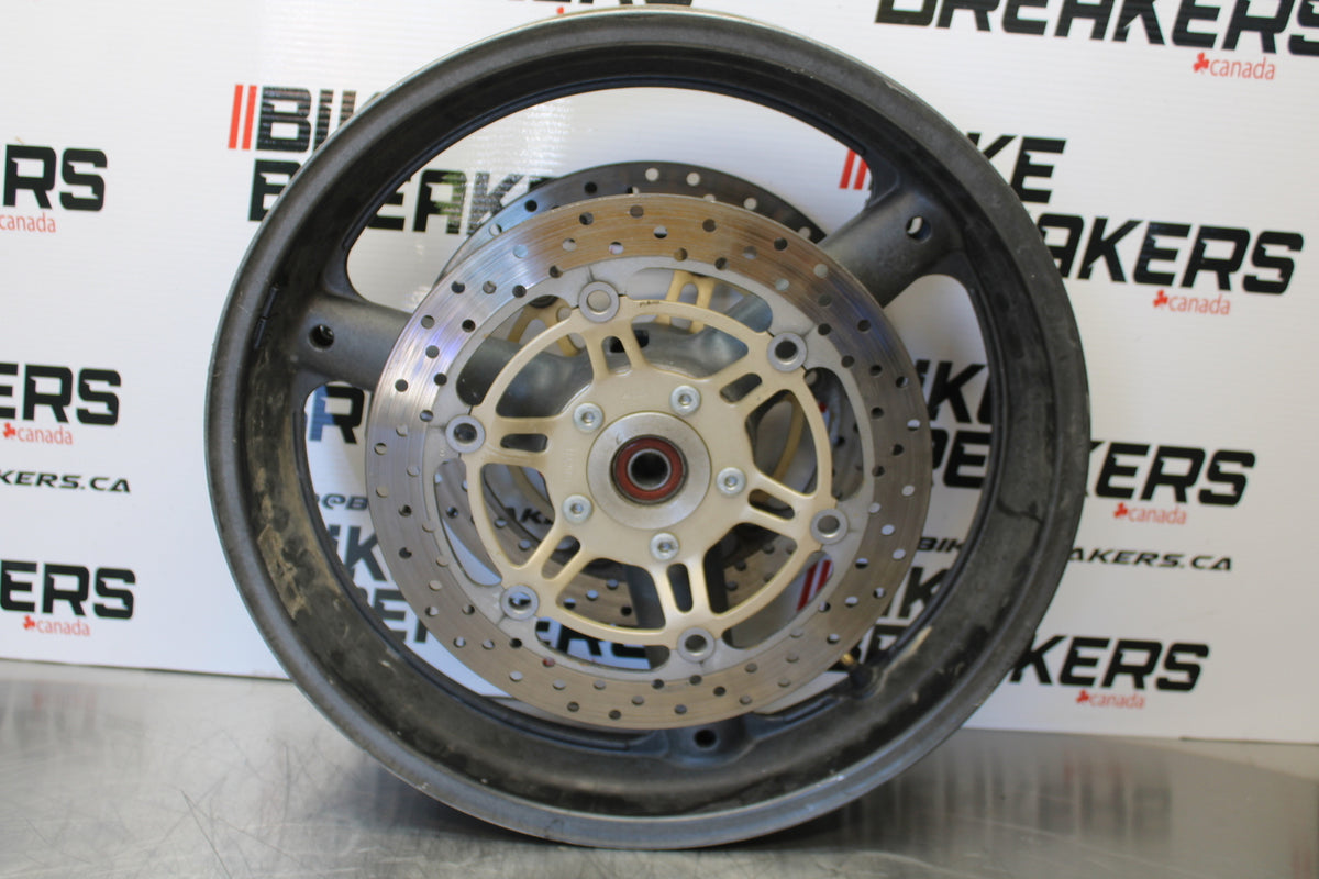 00 SUZUKI SV650 FRONT WHEEL FRONT RIM & ROTORS BB156