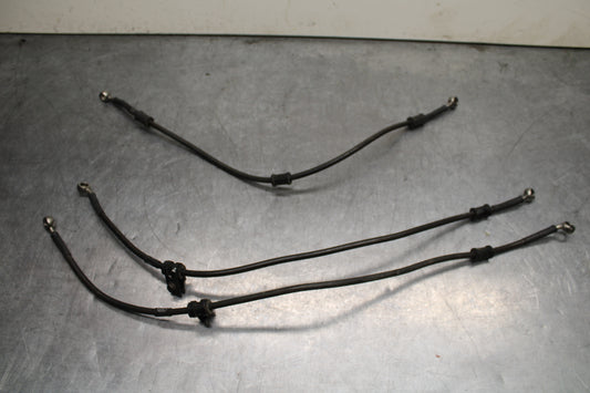 03-05 YAMAHA YZF R6 HEL FRONT & REAR BRAKE CALIPER HOSES LINES BB751