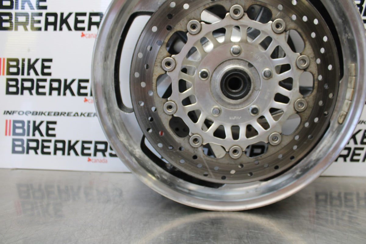 05 TRIUMPH ROCKET III FRONT WHEEL FRONT RIM & ROTORS BB186