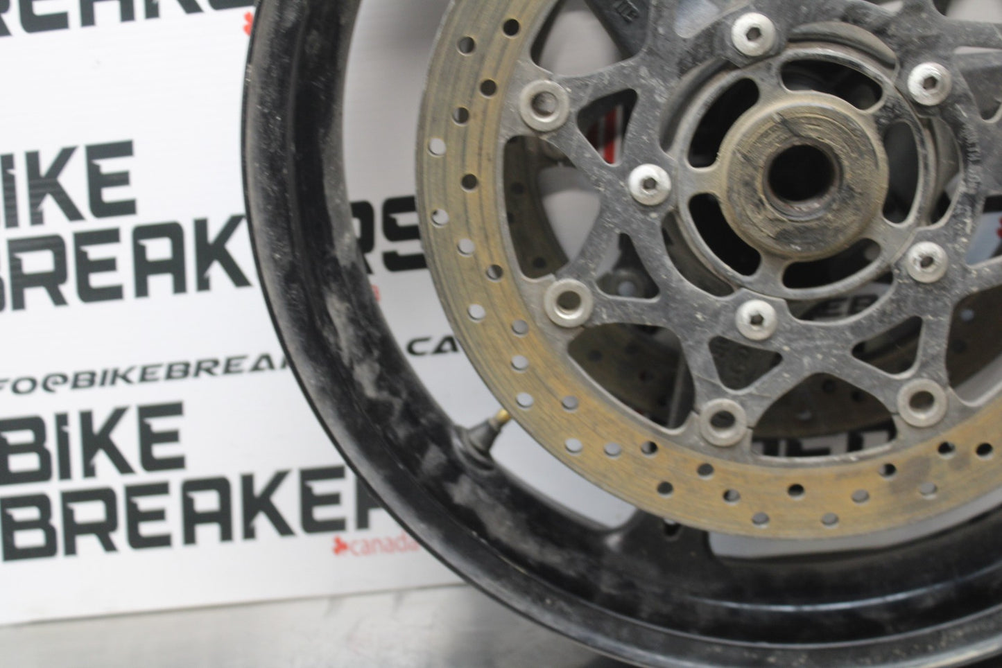 06-07 SUZUKI GSXR 600 FRONT WHEEL FRONT RIM & ROTORS BB170 