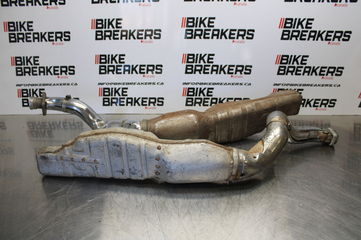 85 YAMAHA RZ500 FULL EXHAUST SYSTEM HEADERS PIPE MUFFLER BB00