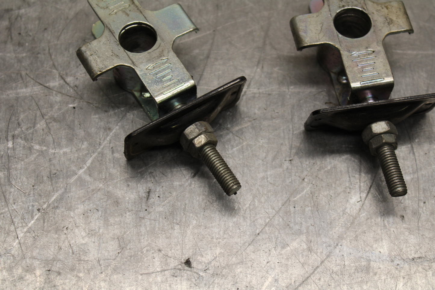 15-16 HONDA CB300F SWINGARM CHAIN TENSIONER ADJUSTMENT BRACKETS  BB740