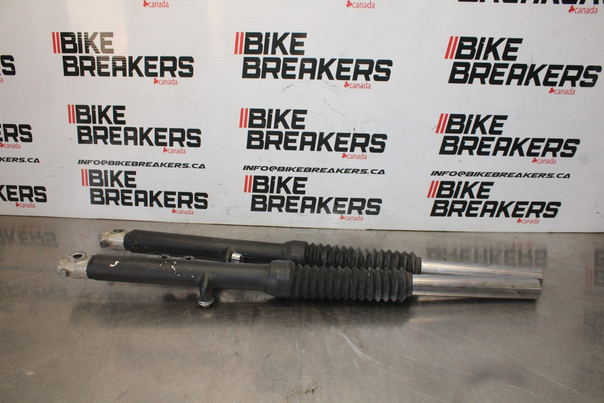 81 YAMAHA MAXIM 550 XJ550 FRONT FORKS SHOCK SUSPENSION SET PAIR BB866