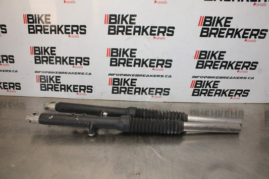 81 YAMAHA MAXIM 550 XJ550 FRONT FORKS SHOCK SUSPENSION SET PAIR BB866