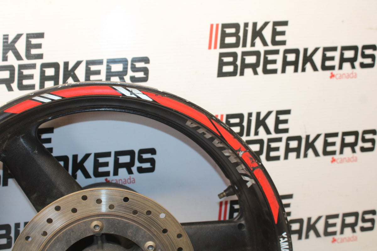 03 YAMAHA YZF R1 REAR WHEEL BACK RIM & ROTOR BB895