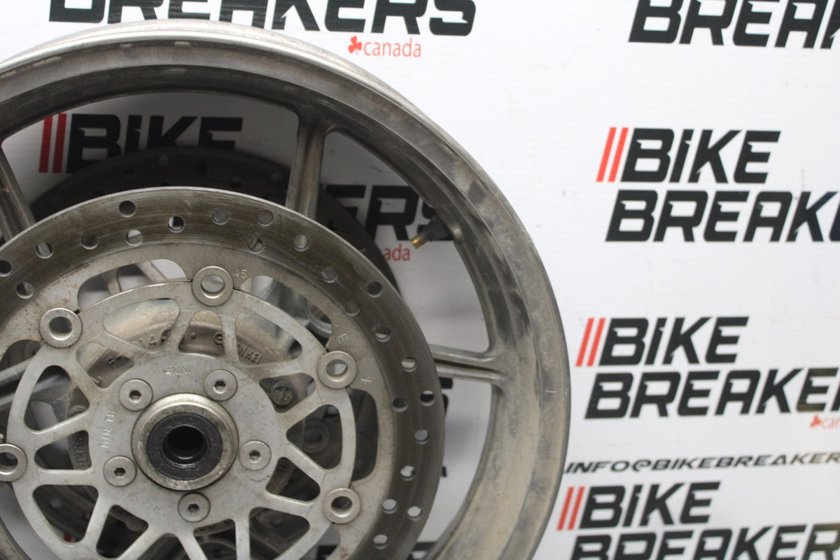 06 KAWASAKI Z750 FRONT WHEEL FRONT RIM & ROTORS BB837