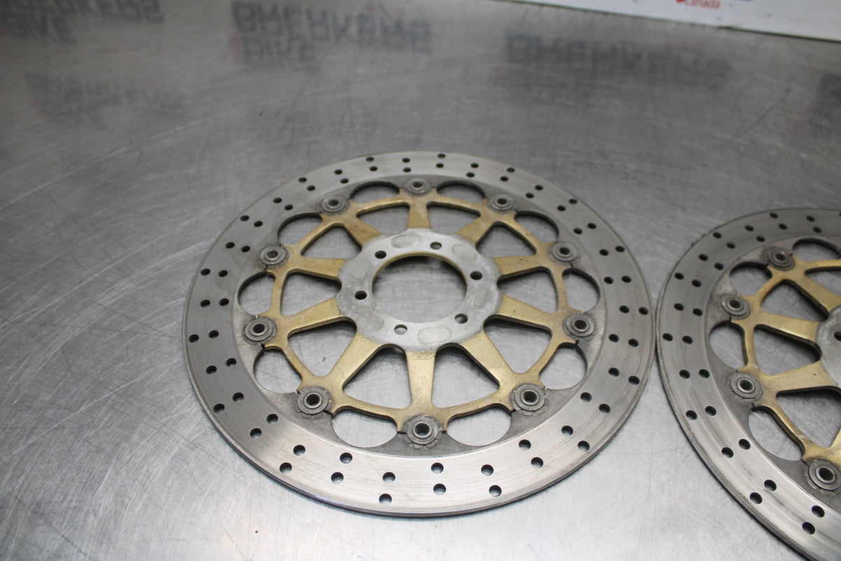 05 DUCATI SUPERSPORT 800 FRONT LEFT RIGHT BRAKE ROTORS DISCS BB913