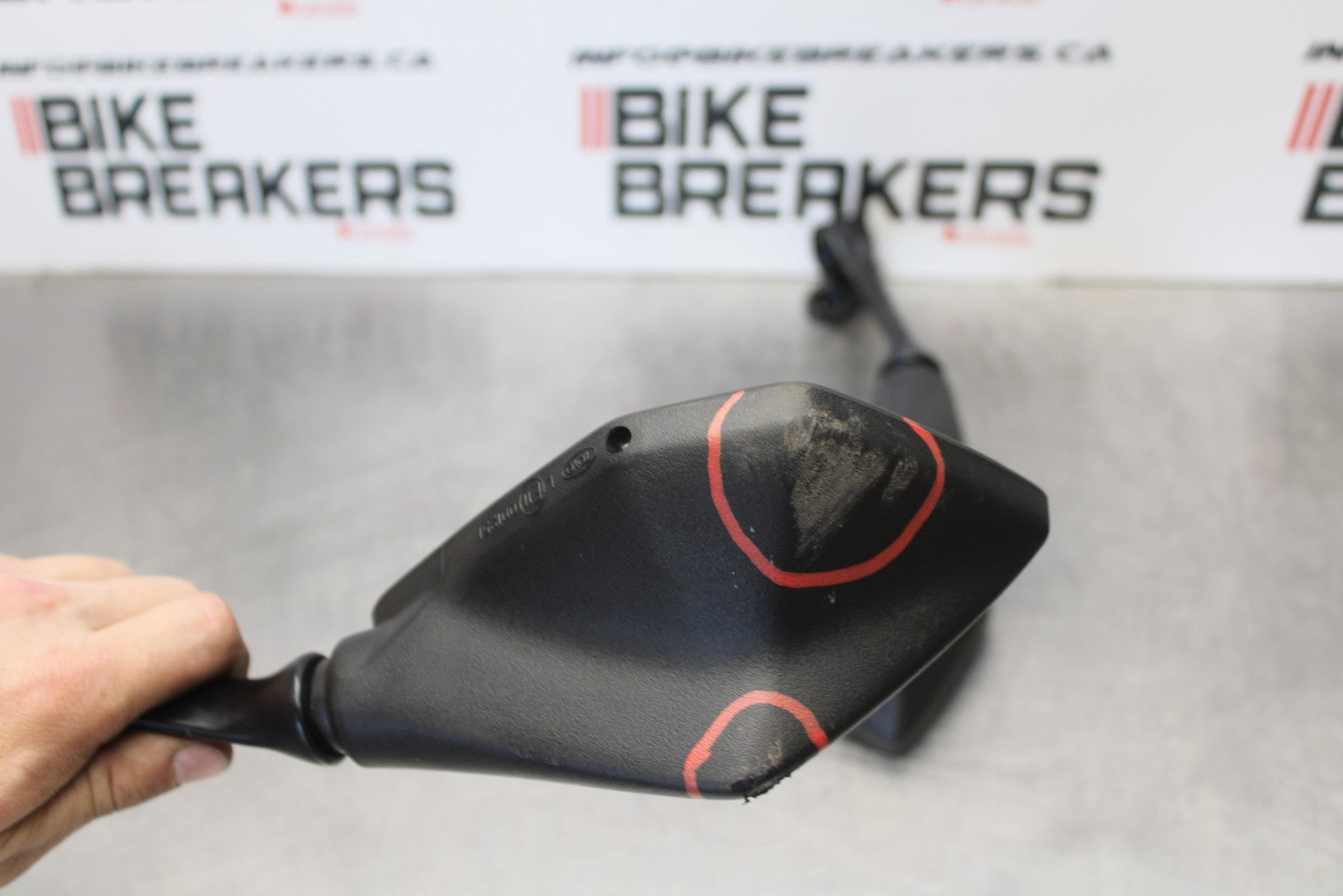 18-23 KAWASAKI NINJA 400 EX400 ABS REAR VIEW MIRROR SET PAIR MIRRORS BB192