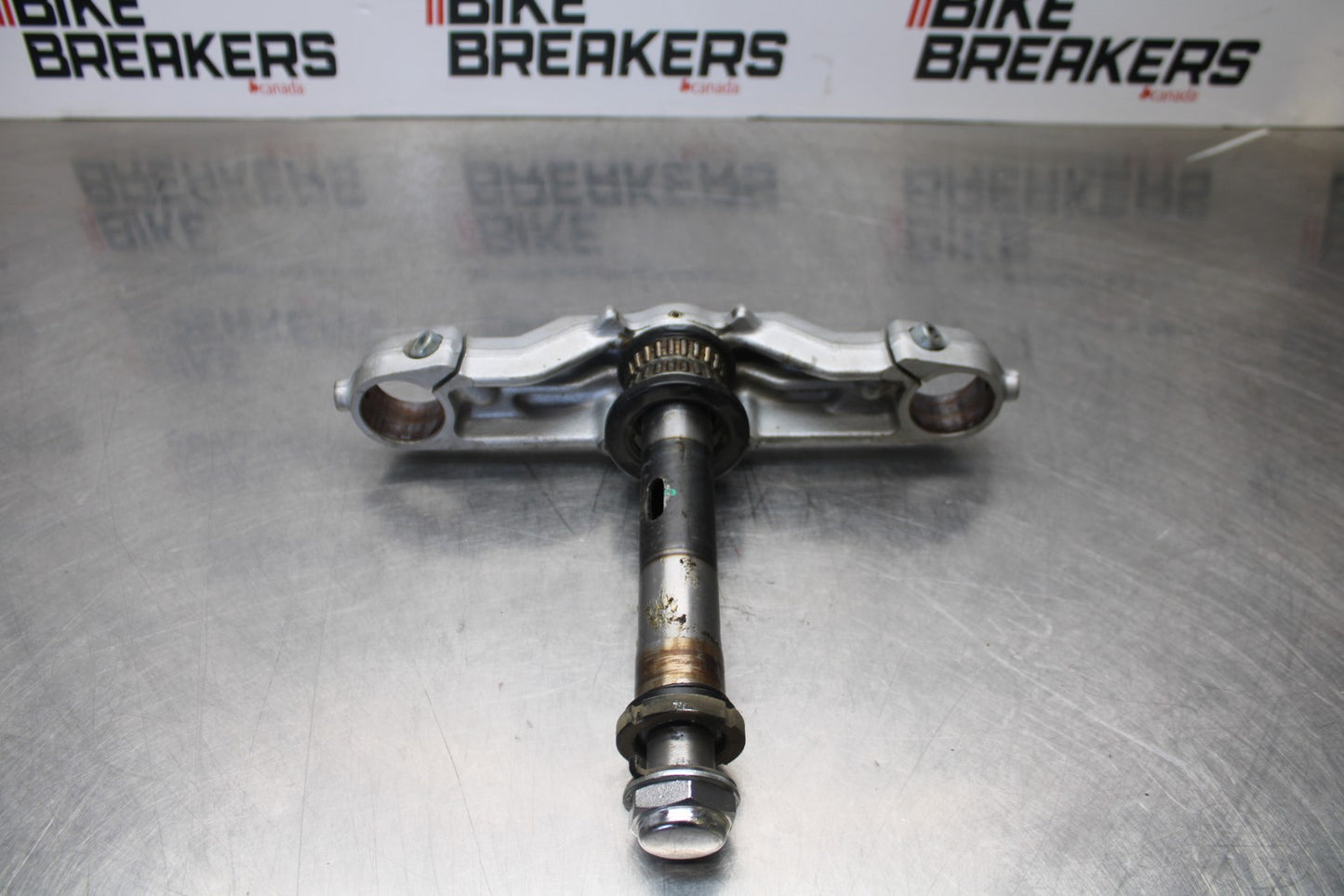 03-08 KAWASAKI VULCAN 1600 FRONT FORKS CLAMP LOWER TRIPLE TREE STEM BB196