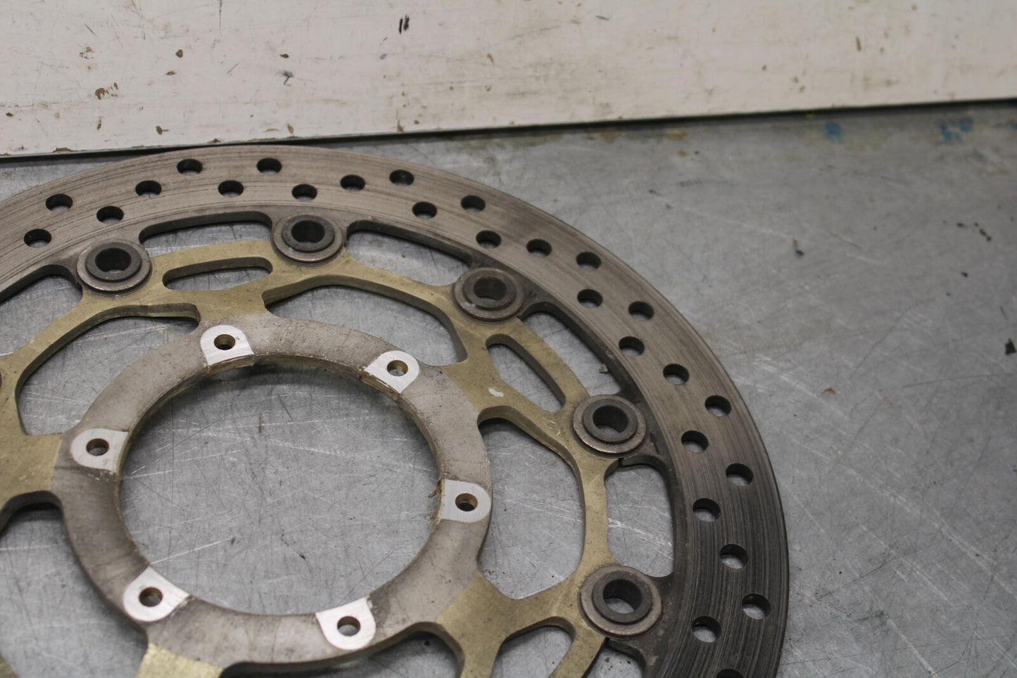 05-06 HONDA CBR600RR FRONT LEFT RIGHT BRAKE ROTORS DISCS 45120-MEE-D01  BB689