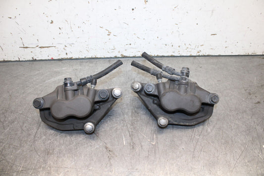 09-15 YAMAHA FZ6R RIGHT LEFT FRONT BRAKE CALIPER SET PAIR CALIPERS BB719