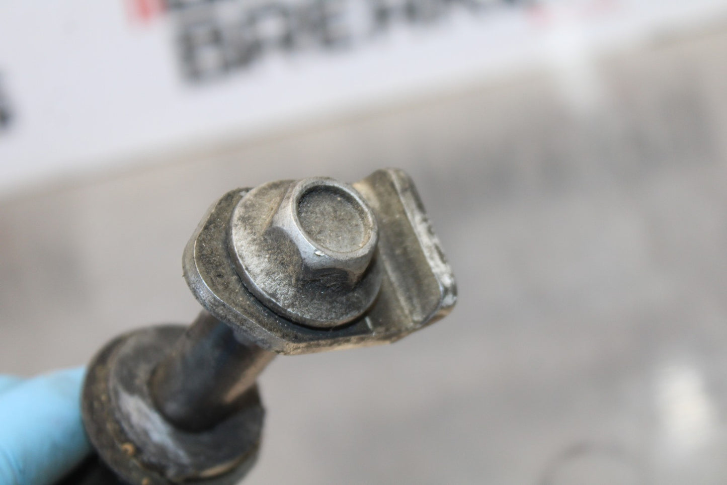 08-18 KAWASAKI KLR650 REAR AXLE BACK WHEEL RIM PIVOT BOLT AXEL BB183