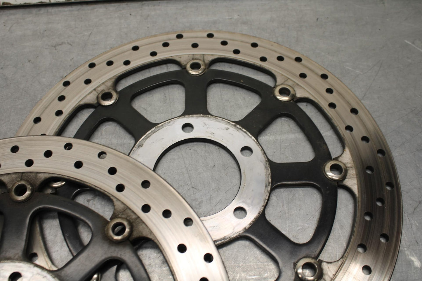 01-03 SUZUKI GSXR600 FRONT LEFT RIGHT BRAKE ROTORS DISCS BB633