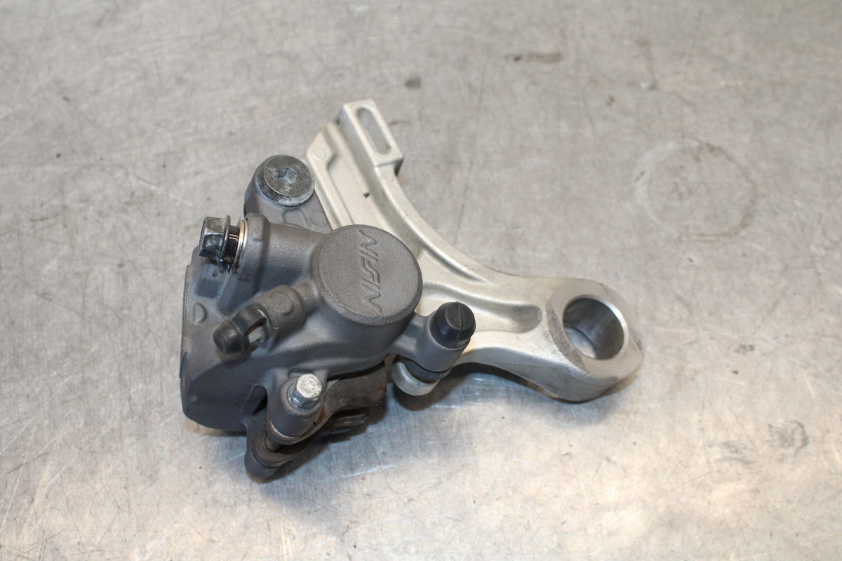 07-12 HONDA CBR600RR REAR BACK BRAKE CALIPER W MOUNT BRACKET
