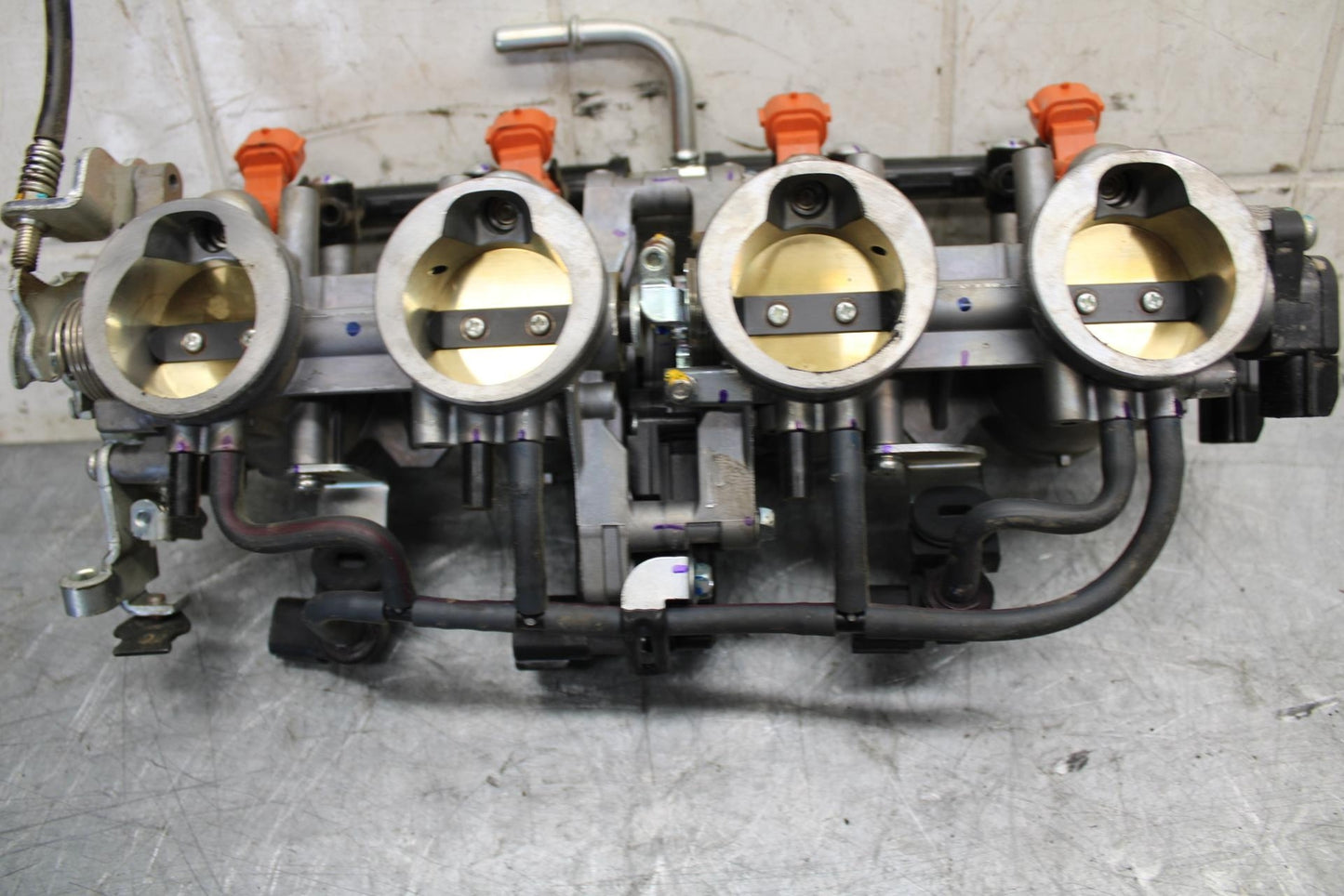 19-20 KAWASAKI NINJA ZX6R ZX636 MAIN FUEL INJECTORS / THROTTLE BODIES BB528