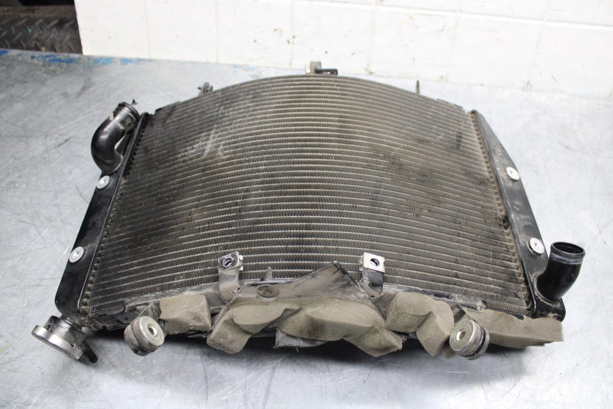 08-16 YAMAHA YZF R6 ENGINE RADIATOR MOTOR COOLER COOLING RADIATER BB451