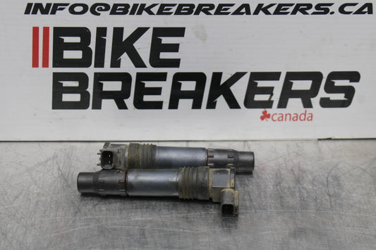 09-10 KAWASAKI ER-6N IGNITION COILS COIL SPARK PLUG CAPS BB205