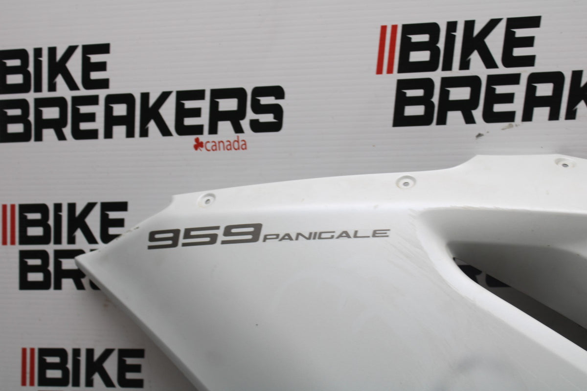 16 DUCATI 959 PANIGALE LEFT MID UPPER SIDE FAIRING COWL PLASTIC BB912