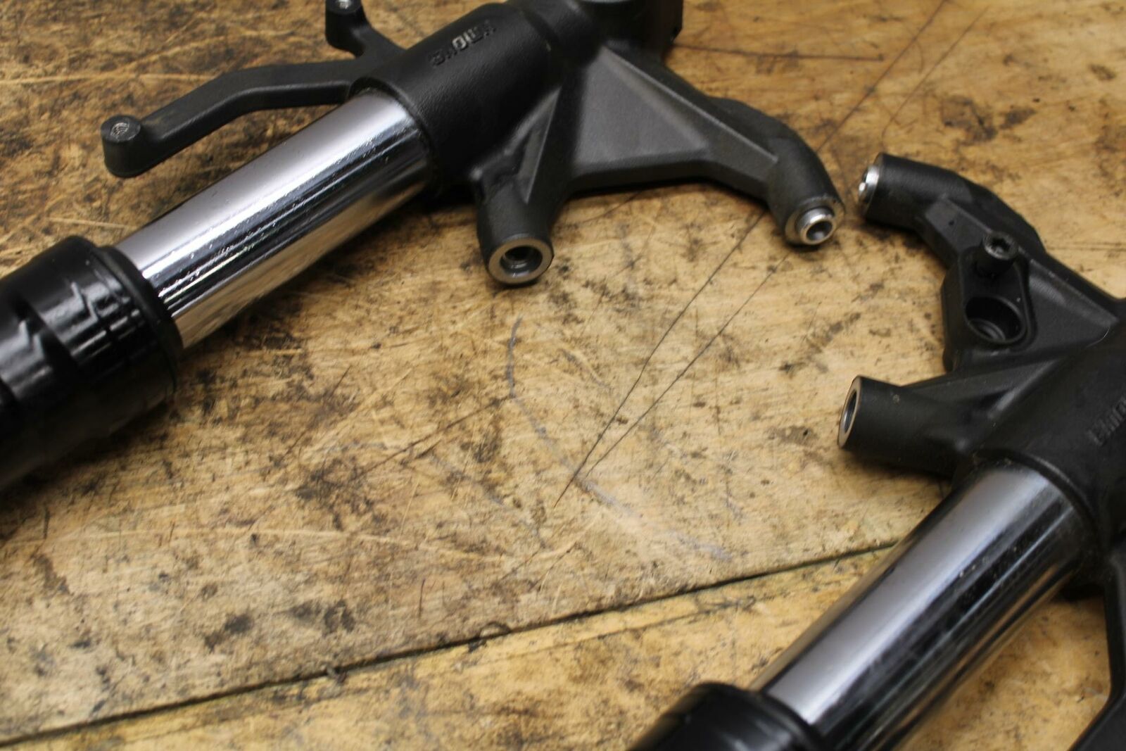 13-18 KAWASAKI NINJA ZX6R FRONT FORKS SHOCK SUSPENSION SET PAIR BB349