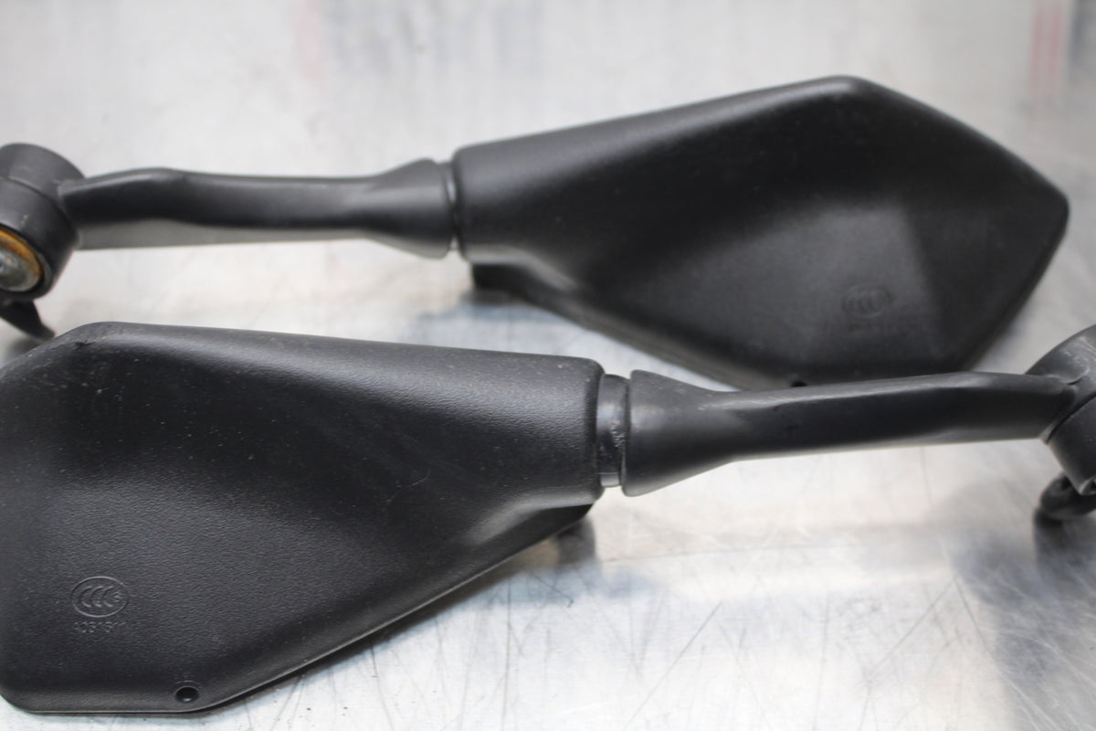 13-17 KAWASAKI NINJA ZX6R ZX636 ABS REAR VIEW MIRROR SET PAIR MIRRORS BB143