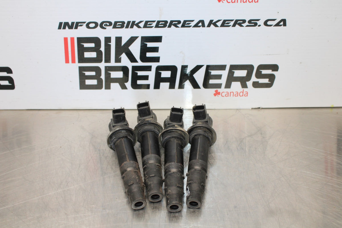 04-05 YAMAHA YZF R1 IGNITION COILS COIL SPARK PLUG CAPS BB173