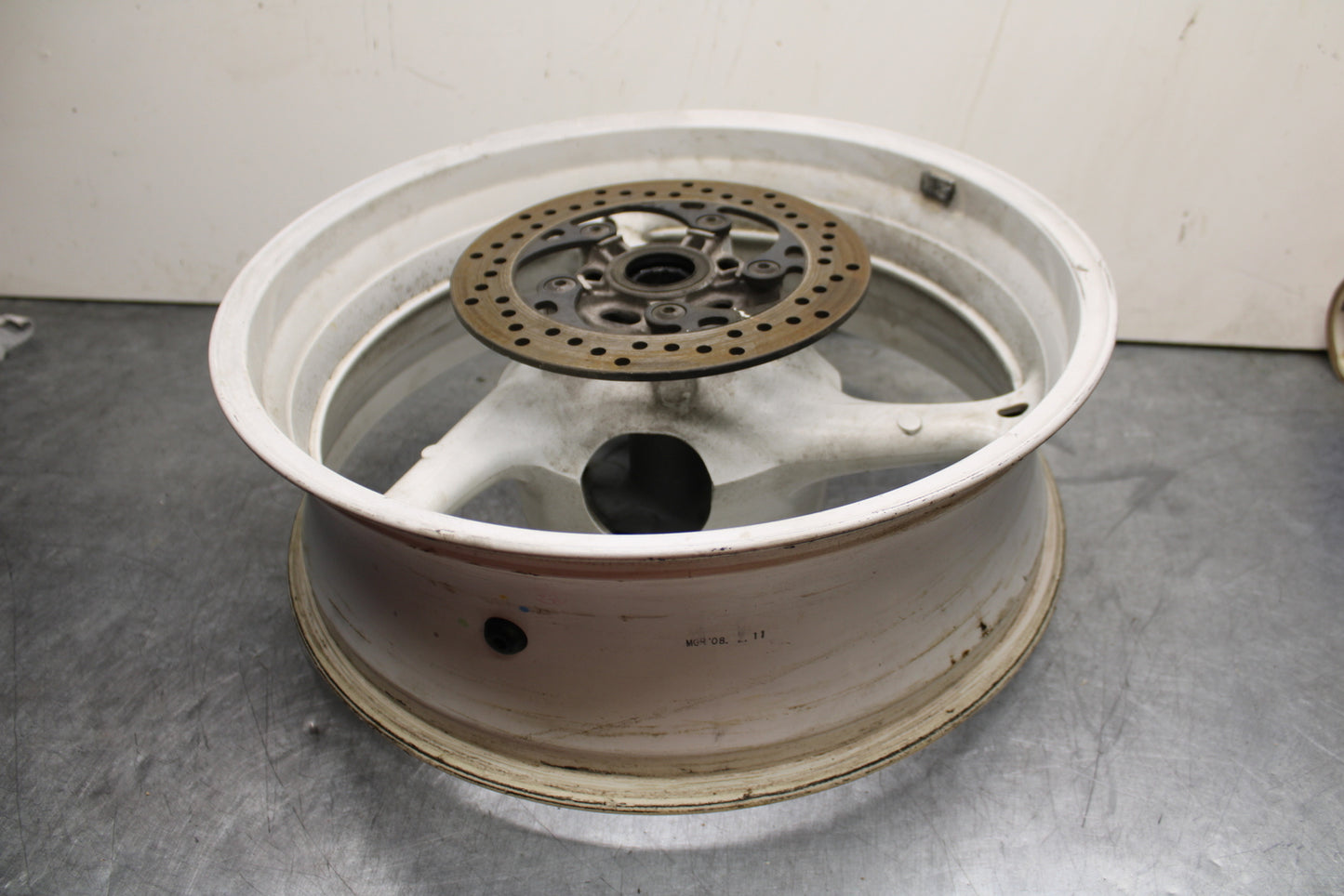 08-10 SUZUKI GSXR 600 REAR WHEEL BACK RIM BB753