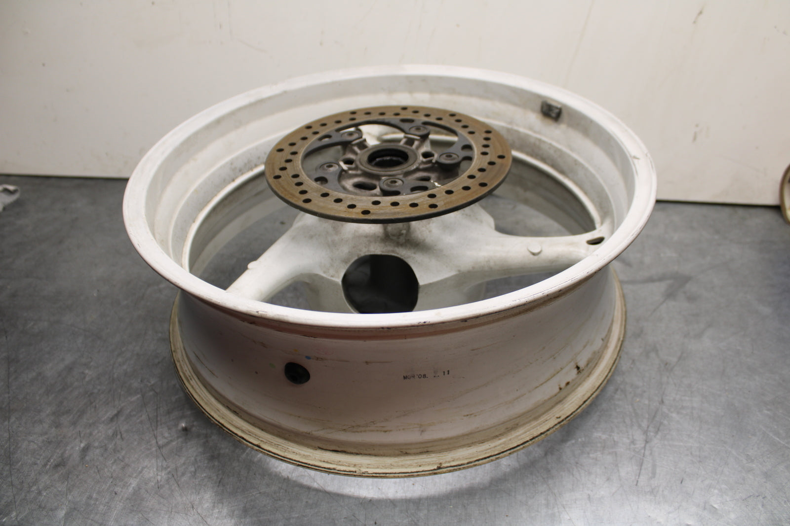 08-10 SUZUKI GSXR 600 REAR WHEEL BACK RIM BB753