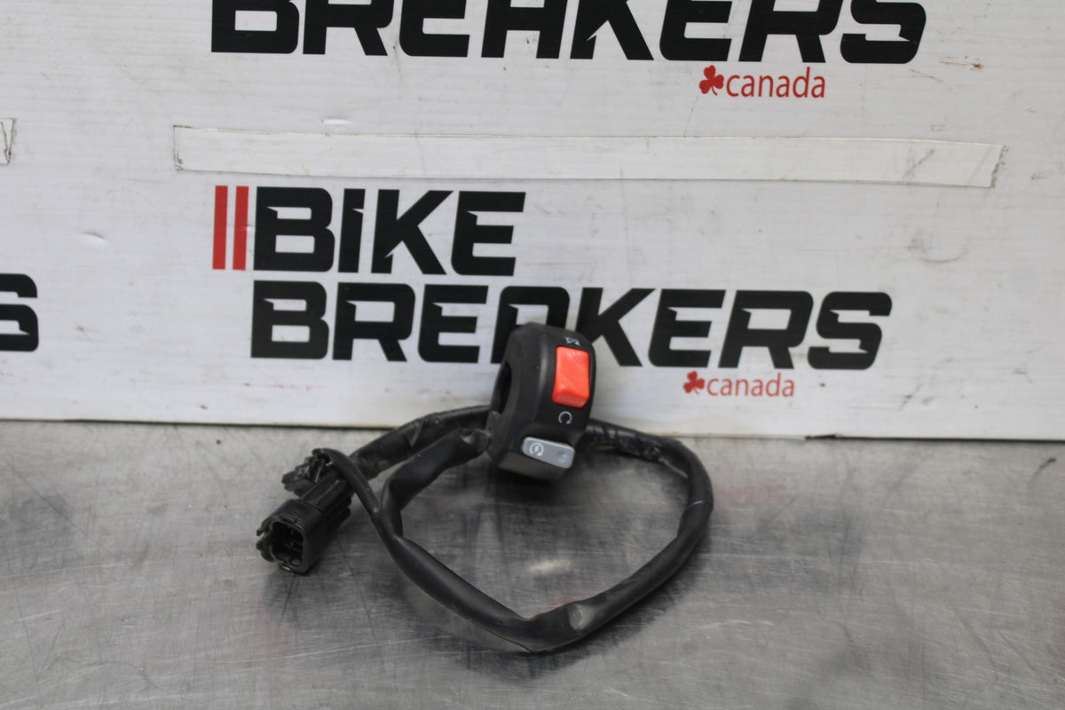 08-09 KAWASAKI NINJA ZX14R RIGHT CLIP ON HANDLE KILL OFF START SWITCHS BB932