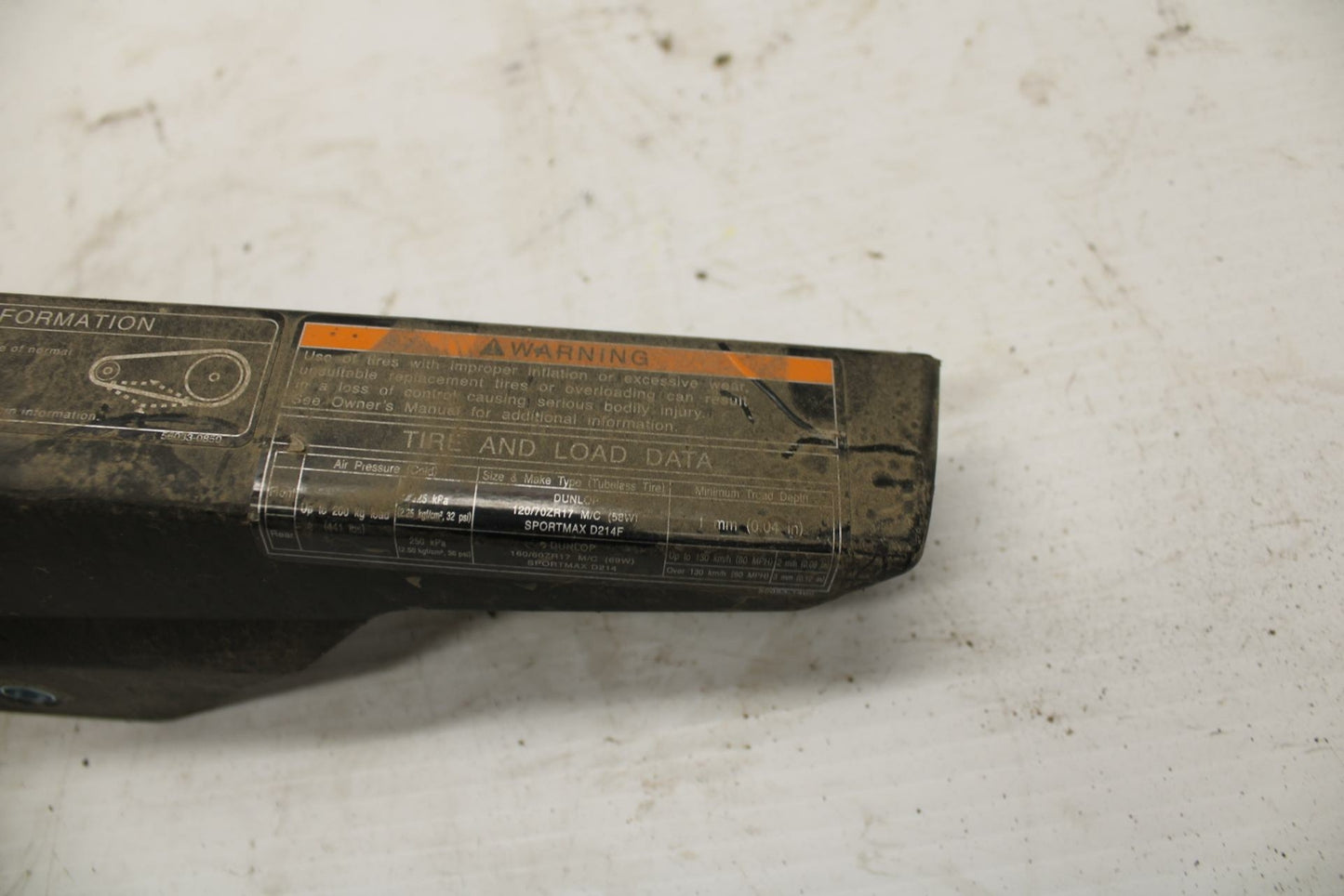 17-20 KAWASAKI NINJA 650 EX650  REAR BACK DRIVE CHAIN GUARD COVER SHIELD BB277