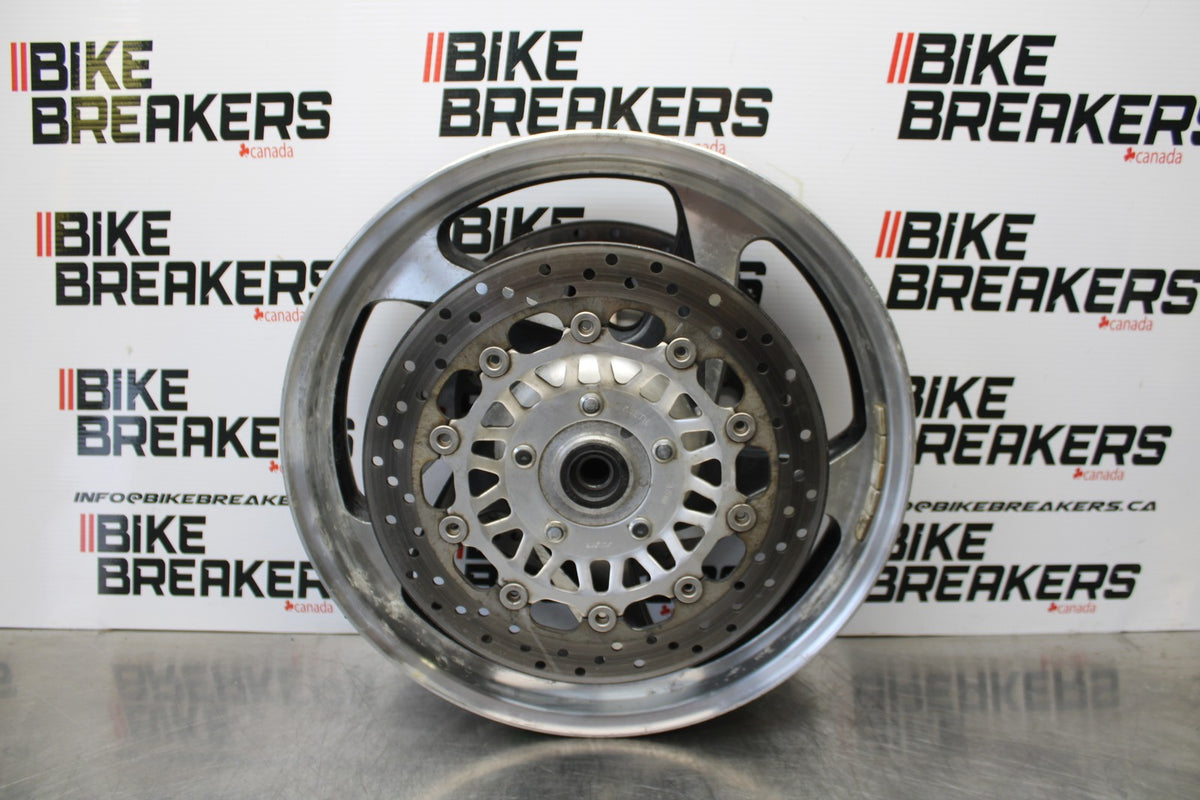 05 TRIUMPH ROCKET III FRONT WHEEL FRONT RIM & ROTORS BB186