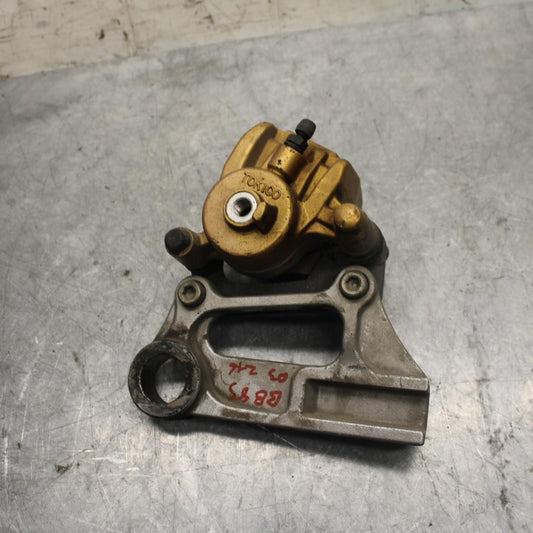 2004 Kawasaki Ninja ZX6RR ZX600M REAR BACK BRAKE CALIPER W MOUNT BRACKET BB43